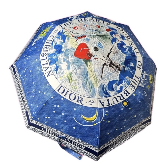 Dior Blue and White Umbrella - Picture 1 of 2